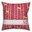 Chi Omega Chevron Pattern 18x18 Pillow