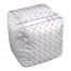 Sigma Sigma Sigma Triangle Pattern 18x18x18 Ottoman
