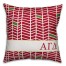 Alpha Gamma Delta Chevron Pattern 18x18 Pillow