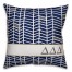 Delta Delta Delta Chevron Pattern 18x18 Pillow