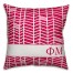 Phi Mu Chevron Pattern 18x18 Pillow