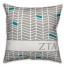 Zeta Tau Alpha Chevron Pattern 18x18 Pillow