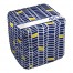 Phi Sigma Sigma Chevron Pattern 18x18x18 Ottoman