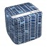 Alpha Delta Pi Chevron Pattern 18x18x18 Ottoman