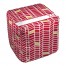 Chi Omega Chevron Pattern 18x18x18 Ottoman