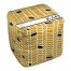 Kappa Alpha Theta Chevron Pattern 18x18x18 Ottoman