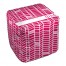 Phi Mu Chevron Pattern 18x18x18 Ottoman