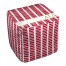 Alpha Gamma Delta Square Pattern 18x18x18 Ottoman