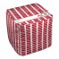 Alpha Omicron Pi Square Pattern 18x18x18 Ottoman