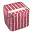 Chi Omega Square Pattern 18x18x18 Ottoman