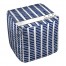 Delta Delta Delta Square Pattern 18x18x18 Ottoman