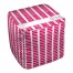 Phi Mu Square Pattern 18x18x18 Ottoman