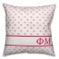 Phi Mu Triangle Pattern 18x18 Pillow