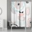 Mid Mod Pastels 71x74 Shower Curtain
