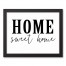 Home Sweet Home 14x11 Black Framed Canvas