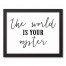 The World is Your Oyster 14x11 Black Framed Canvas