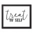 Treat Yo' Self 14x11 Black Framed Canvas