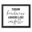 Kindness Confetti 14x11 Black Framed Canvas