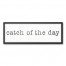 Catch of the Day 12x36 Black Framed Canvas