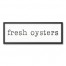 Fresh Oysters 12x36 Black Framed Canvas