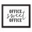 Office Sweet Office 14x11 Black Framed Canvas
