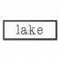 Lake 12x36 Black Framed Canvas