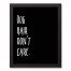 Dog Hair Don't Care 11x14 Black Framed Canvas