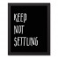 Keep Not Settling 11x14 Black Framed Canvas