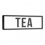 Tea 12x36 Black Framed Canvas