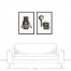 Vintage Graphic Camera 20x30 Black Framed Canvas Set