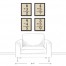 Vintage Equations 11x14 Black Framed Canvas Set
