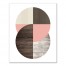 Pink and Cream Mod Circles 16x20 Canvas