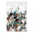 Multi-Color Triangle Abstract 32x48 Canvas