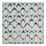 Distressed Blue Circle Pattern 36x36 Canvas