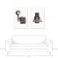Vintage Graphic Camera 24x36 Canvas Set