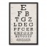 Vintage Eye Chart 20x30 Black Framed Canvas