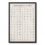 Vintage Alphabet Chart 20x30 Black Framed Canvas