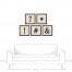 Vintage Symbols 12x12 Black Framed Canvas Set