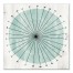 Teal and Black Mod Circle 20x20 Canvas