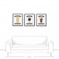 Beer Glassware Guide 16x20 Black Framed Canvas Set