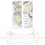 Yellow and Gray Flower Panel 20x60 Canvas Set