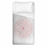 Coral Moroccan Circle 68x88 Twin Duvet Cover