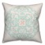 Teal Moroccan Circle 18x18 Throw Pillow