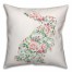 Mint Floral Curious Rabbit 18x18 Throw Pillow