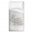 Mint Floral Tranquil Rabbit 68x88 Twin Duvet Cover