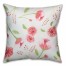 Dark Watercolor Buds 18x18 Throw Pillow