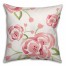 Large Watercolor Roses 18x18 Throw Pillow