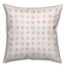 Watercolor Semi-Circles 18x18 Throw Pillow