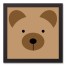 Bear Face Friend 12x12 Framed Canvas Wall Art