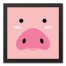 Pig Face Friend 12x12 Framed Canvas Wall Art
